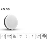 335mm Treppenhaus Wandlampe LED Deckenlampe rund Lichtfarbe 