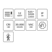 280mm -360mm Leuchte mit Bewegungsmelder Innen Deckenleuchte