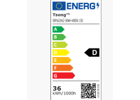 LED Panel Schwarz 62x62cm Lichtfarbe einstellbar 3000K - 400