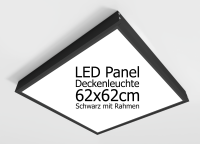 Ceiling mounting frame, black, for LED panel 62 cm x 62 cm x