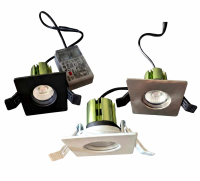 Dimmable IP65 LED recessed spotlight squ gallery