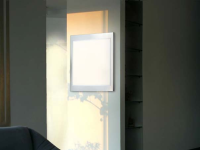 LED panel ceiling light stainless steel V2A dimmable 71x64cm