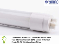 LED tube 120cm T8 18W 4500K (840 productbox 2_2nd
