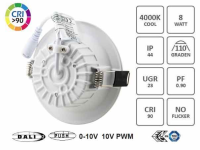 110mm DALI  Einbaustrahler LED  4000K dimmbar CRI92 Samsung 