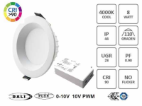 110mm DALI  Einbaustrahler LED  4000K dimmbar CRI92 Samsung 