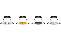 125mm LED recessed luminaire dimmable: different dimming mod
